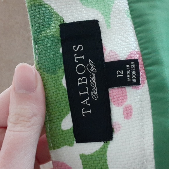 Talbots Lined Floral Skirt - Picture 5 of 6